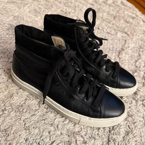 Filippa K Black leather High-Top Sneakers 6.5US 37EU